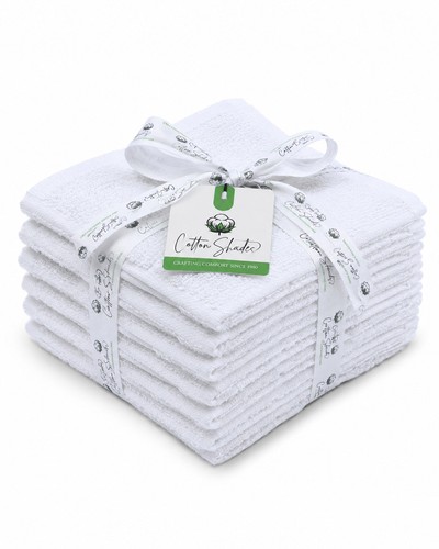 Pack white washcloths 12x12 - 12,